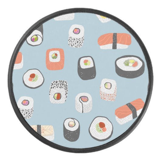 Fun Sushi Pattern Hockey Puck (Voorkant)