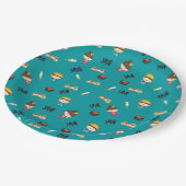 Fun Sushi Pattern Papieren Bordje (Gekanteld)
