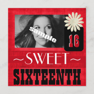 Fun Sweet Sixtiende Party for Country Girls Kaart