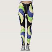 Fun Swirl Design Leggings - blauw (Voorkant)