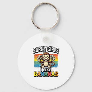 Fun T-shirt-ontwerp met vintage gravure van banaan Sleutelhanger