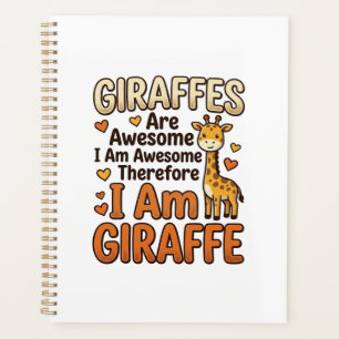 Fun T-shirt-ontwerp met vintage-gravure voor giraf Planner