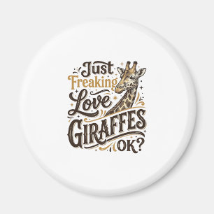 Fun T-shirt-ontwerp met vintage typografie voor gi Magneet