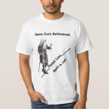 Fun T-Shirt Pensioendatum Gag Finish Line