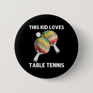 Fun Table Tennis For Kids Girls Ping Pong Ball Tea Ronde Button 5,7 Cm