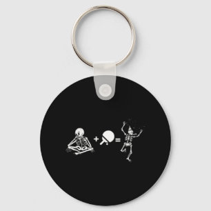 Fun tafel tennis gezegde skelet en tafeltennis sleutelhanger