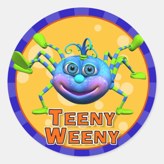 Fun Teeny Weeny Spider Stickers (Voorkant)