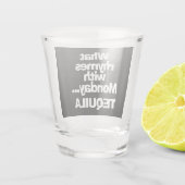 Fun Tequila Shot Glas (Achterkant)