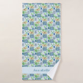 Fun Tequila Shots and Blue Agave Patterned Badhanddoek (Badhanddoek)