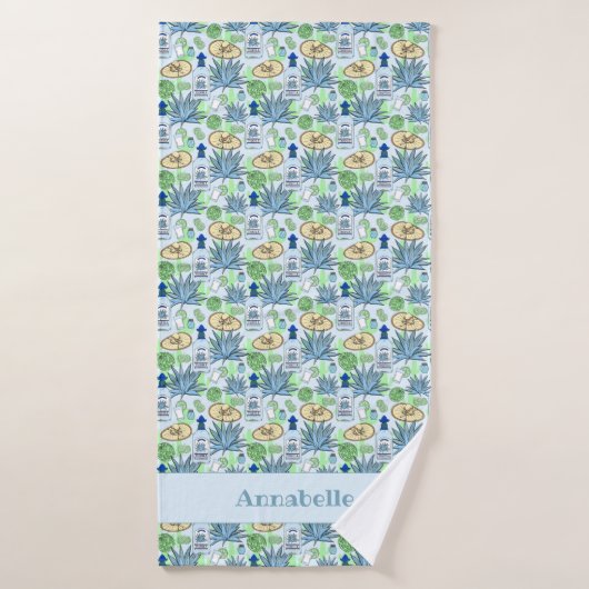 Fun Tequila Shots et Blue Agave Motif (Serviette de bain)