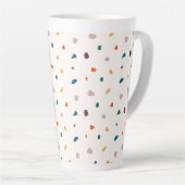 Fun Terrazzo Imprimer Latte Mug (Angle droit)