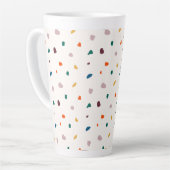 Fun Terrazzo Imprimer Latte Mug (Angle gauche)