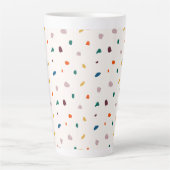 Fun Terrazzo Imprimer Latte Mug (Devant)