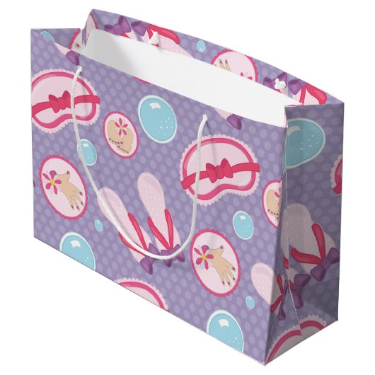 Fun Thème spa fête grand sac cadeau (Dos Angle)