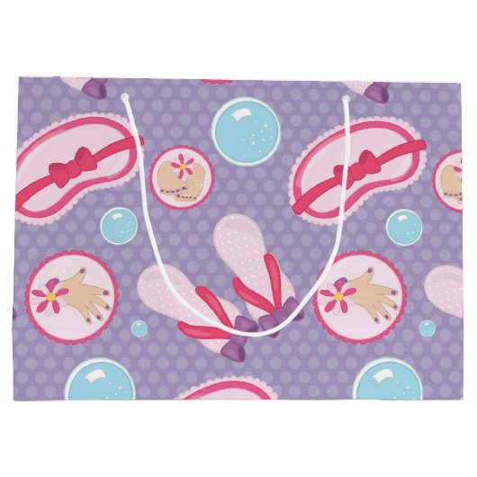 Fun Thleed Spa party grote cadeazak Large Cadeautasje (Achterkant)