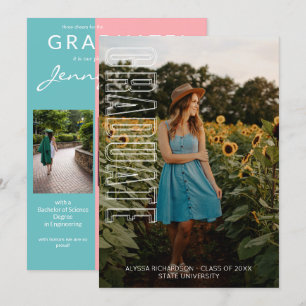 Fun Three Fototypografie Afstuderen Aankondiging 2