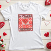 Fun Tic-Tac-Toe Valentijnsdag T-shirt