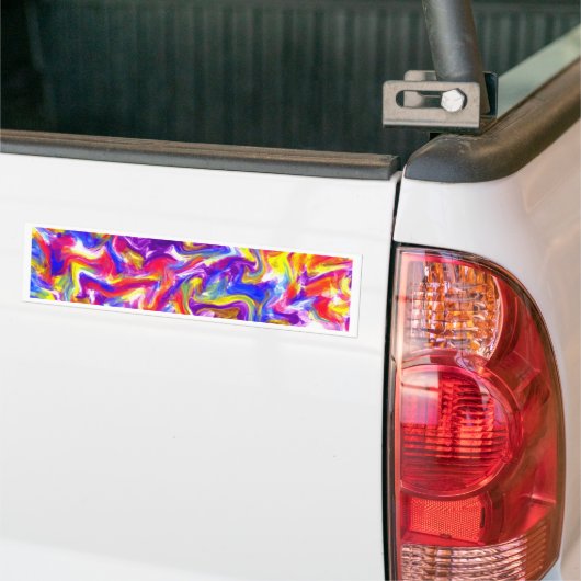 Fun Tie Dye Bumpersticker (Op Truck)