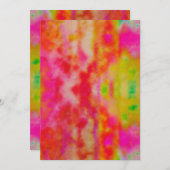 Fun Tie Dye Hartelijk dank Feestdagenkaart (Voorkant / Achterkant)