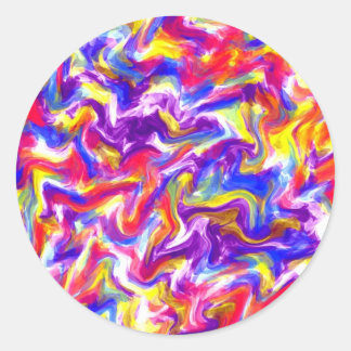Fun Tie Dye Ronde Sticker