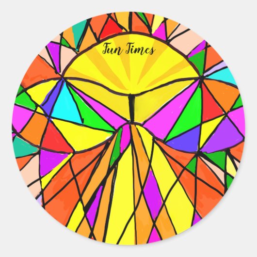 Fun Times Circular Stickers Brighest Multicolors (Voorkant)