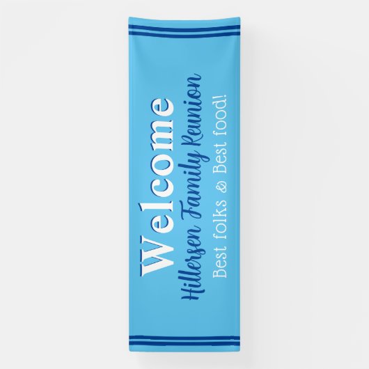 Fun Times ! Immense bannière Reunion familiale (Verticale)