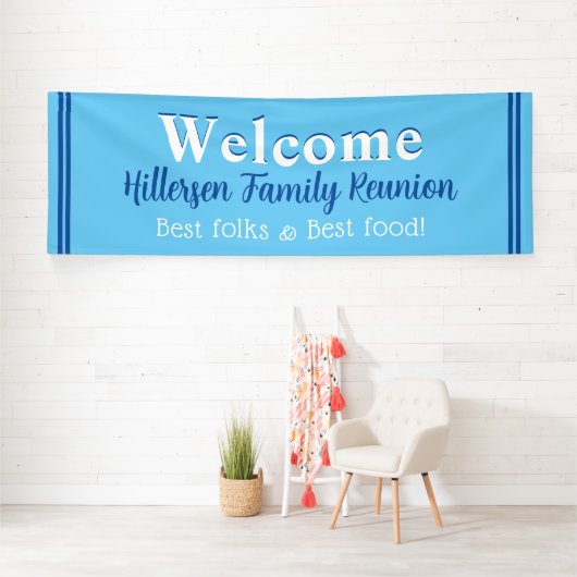 Fun Times ! Immense bannière Reunion familiale (Insitu)
