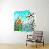 Fun Times met Grandma Contemmodern Uitzicht buiten Wandkleed (In situ)