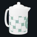 Fun tissé Carré Mint Green<br><div class="desc">Amusant et élégant et tendance motif carré tissé moderne et tendance. Montré ici dans Mint Green pour ce look totalement chic - avec modèle monogramme amovible</div>