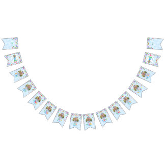 Fun to Be One Photo First Birthday bunting banner