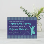 Fun Trampoline Birthday Party - Boys Kaart (Staand voorkant)