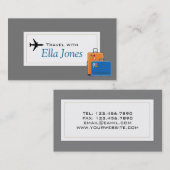 Fun Travel Agent Visitekaartje (Voorkant / Achterkant)