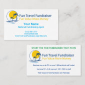 Fun Travel Fundraiser - goedgekeurd Visitekaartje (Voorkant / Achterkant)