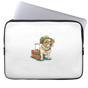 Fun Travellers Chien avec sac Graphic pour valise
