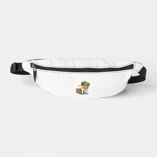Fun Travellers Chien avec sac Graphic pour valise (Recto)