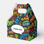 Fun Trendy Comic Book Wedding Bedankdoosjes (Achterkant)