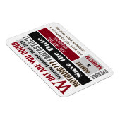 Fun & Trendy "Save the Date" Weddenschap Magneet (Rechterzijde)