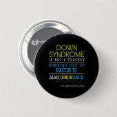 Fun Trisomy 21 Gift Down Syndrome Awareness Ronde Button 5,7 Cm (Voorkant /achterkant)