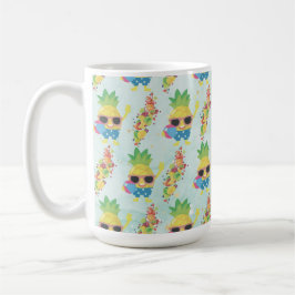Fun Tropical Pattern Koffiemok