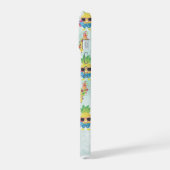 Fun Tropical Pattern with Custom Name iPhone 15 Hoesje (Linkerkant)