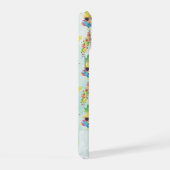 Fun Tropical Pattern with Custom Name iPhone 15 Hoesje (Rechterkant)