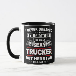 Fun Truck Driver voor Trucker Women Wife Trucking Mok
