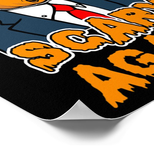 Fun Trump Halloween MAAK HALLOWEEN WEER ENG Poster (Hoek)