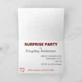 Fun Twitter Joke Surprise Social Party Invitation (Intérieur)