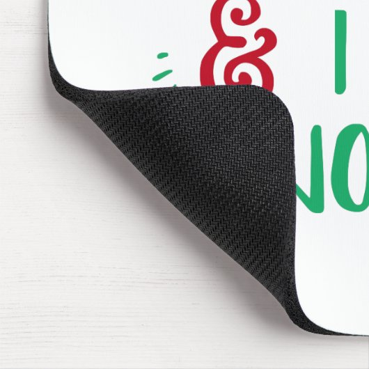 Fun Typography Kerstmis Muismat (Hoek)