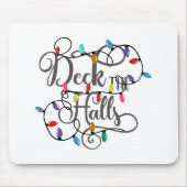 Fun Typography Kerstmis Muismat (Voorkant)