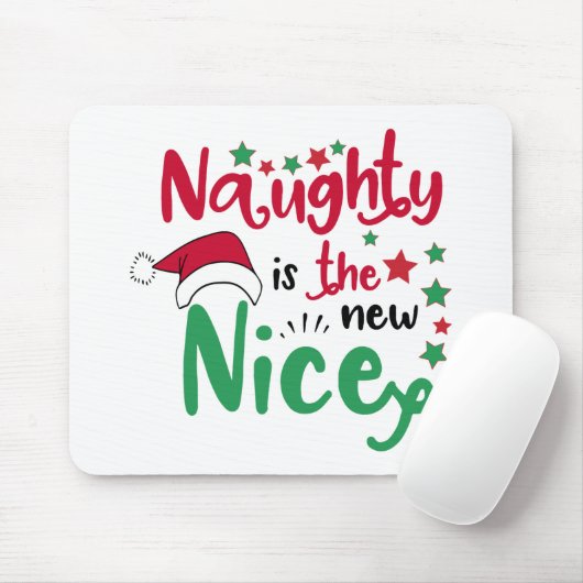 Fun Typography Kerstmis Muismat (Met muis)