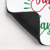 Fun Typography Kerstmis Muismat (Hoek)