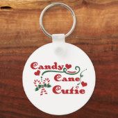 Fun Typography Kerstmis Sleutelhanger (Voorkant)