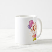 Fun Unicorn fille Anniversaire Mug (Devant droit)